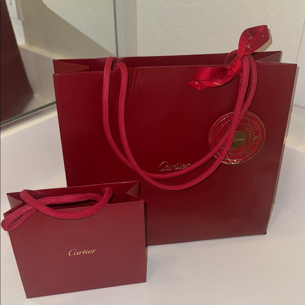 Cartier Luxurious Red Bag Duo